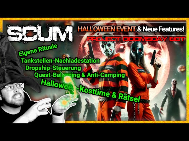 SCUM 🔥 Server Multi-Tool: Halloween Event, Rituals, Reload Station & more. 🎃 BOT update explanation