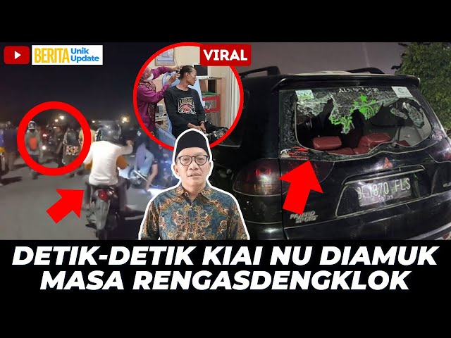 VIRAL! MOBIL KIAI NU DI4MUK MASSA DI RENGASDENGKLOK, 3 ORANG LUK4, BANSER TAK BERKUTIK!