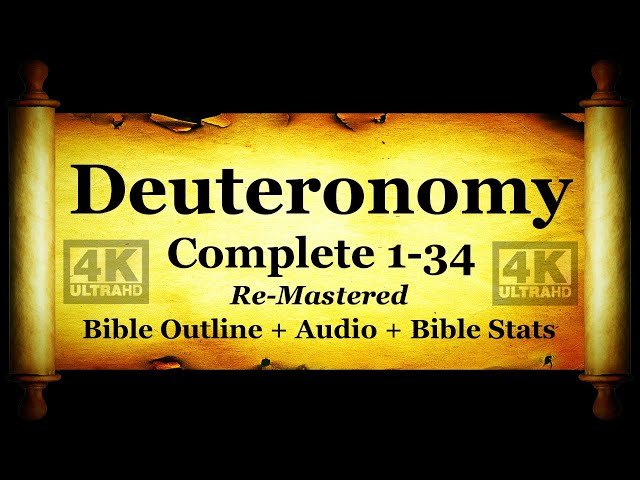 Holy Bible: Book 05 - The Book of Deuteronomy - KJV Read Along HD 4K Audio Text (Narration 1)