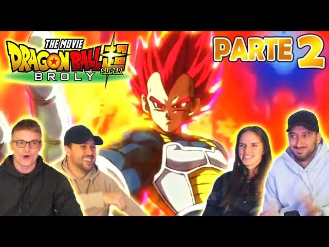 VEGETA SSJ GOD VS BROLY! - Dragon Ball Super Broly Movie - Group Reaction ITA - Parte 2