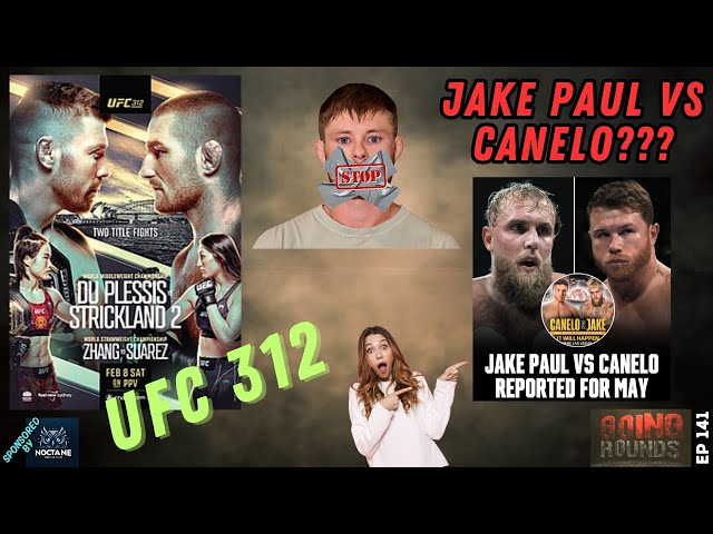 EP141 UFC 312 has some heat around it! Is Jake Paul Fighting Canelo?? That's fake...Right??