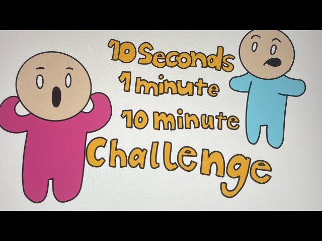 ✨The famous 10 seconds, 1 minute and 10 minute drawing challenge!! ✨