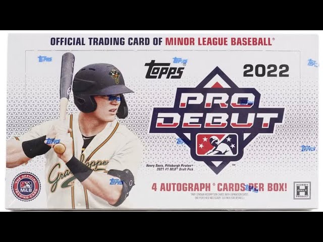 Super Fun Rip! Topps Pro Debut Jumbo Box. Huge Auto Pulls