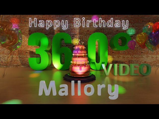 🎉 Mallory's 360° Interactive Happy Birthday Party – Rotate Your Phone! 🎈 [EN]