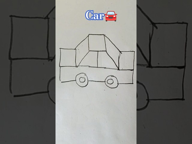 Easy car 🚘 drawing#car#shortsfeed#art