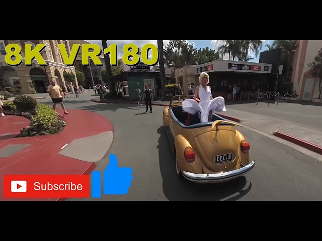 8k VR180 3D Marilyn Monroe performance at Warner Brothers Movie World - Hollywood on the Gold Coast