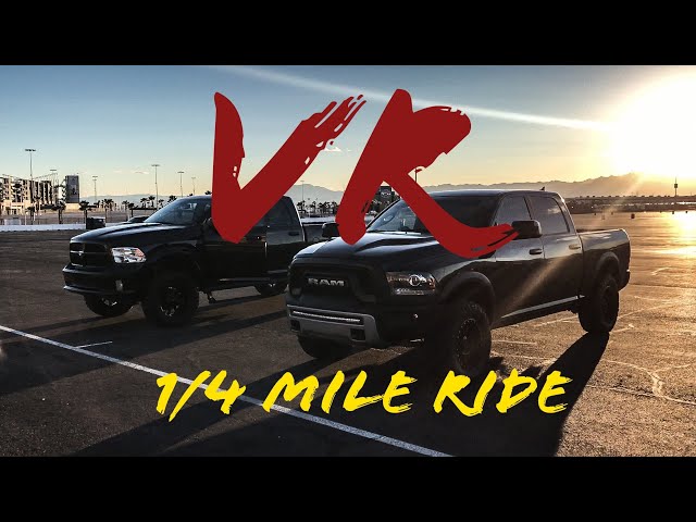 RAM 1500 vs RAM Rebel VR drag racing experience