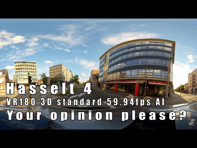 Hasselt 4 - VR180 3D standard rendered at 59.94fps by AI (RIFE)