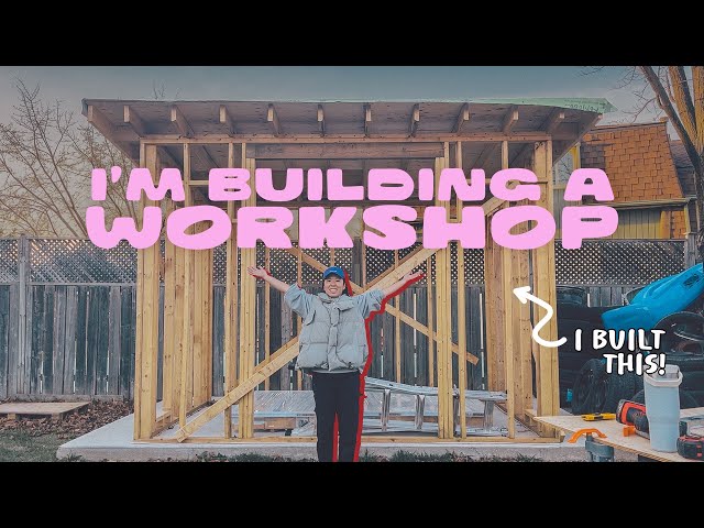 I can't believe I'm making a whole free standing structure WITH NO EXPERIENCE - WORKSHOP BUILD