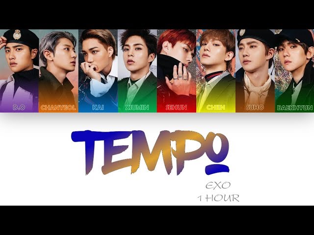 [1 시간 / 1 HOUR LOOP] EXO (엑소) - 'Tempo' (템포) - Color Coded Lyrics