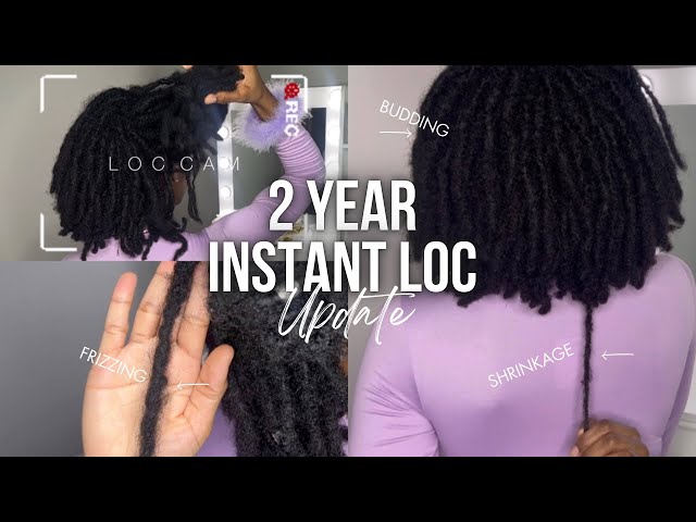 2 YEAR INSTANT LOC UPDATE | MEDIUM INSTANT LOC JOURNEY (BUDDING, FRIZZING, SHRINKAGE)