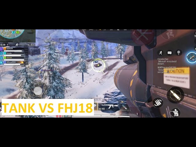 Destroy tank with fhj18 battle royal cod mobile