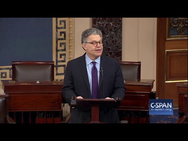 Sen. Franken - FULL SPEECH - "I will be resigning as a member of the United States Senate." (C-SPAN)