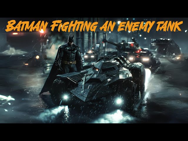 BATMAN FIGHTING AN ENEMY TANK #batman #psgaming #ps5gameplay