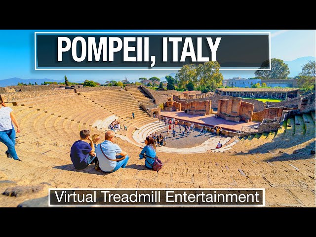 🇮🇹Ancient Pompeii Ruins Walking Tour in 4K - Virtual Treadmill Walk in Italy