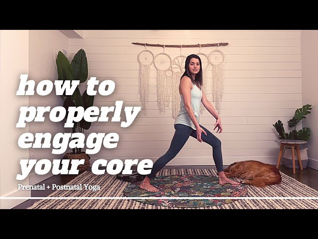 How to engage your core in yoga with split legs