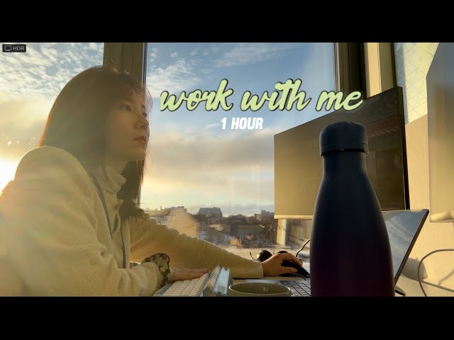 WORK WITH ME 1 hour | Calm piano ~ No break, sunny winter day