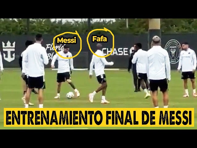 Messi teaching Miami new player Fafa in final training ahead Club America |News Today