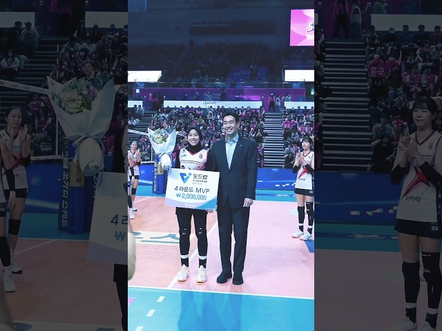 Mega MVP Round 4 😍#megawatihangestri #volleyball #redsparks #ligavolikorea