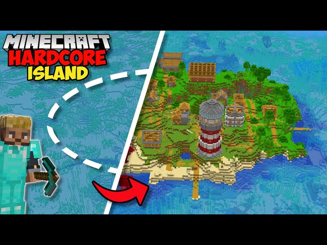 I Transformed An ISLAND VILLAGE in Minecraft Hardcore (#4)