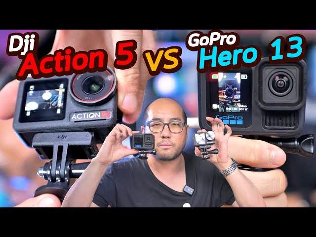 รีวิวสรุป DJI Osmo Action 5 vs GoPro HERO 13 Black ต่างกันมากไหม คู่มวย Actioncam ซื้อตัวไหนดี ?