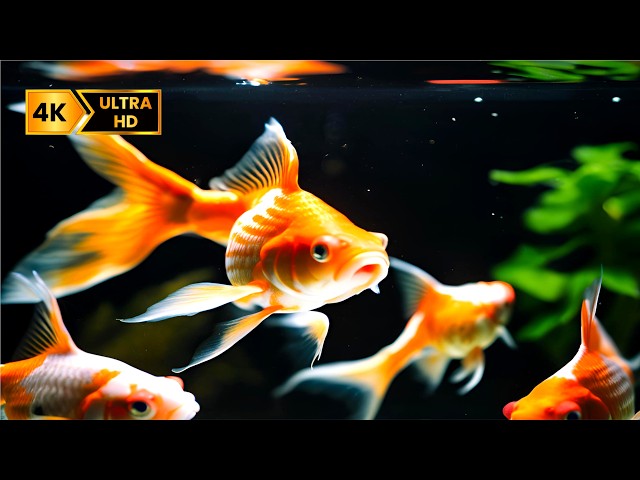 4K Aquarium for Study and Sleep | Relieve Stress and Anxiety with Calming Sounds