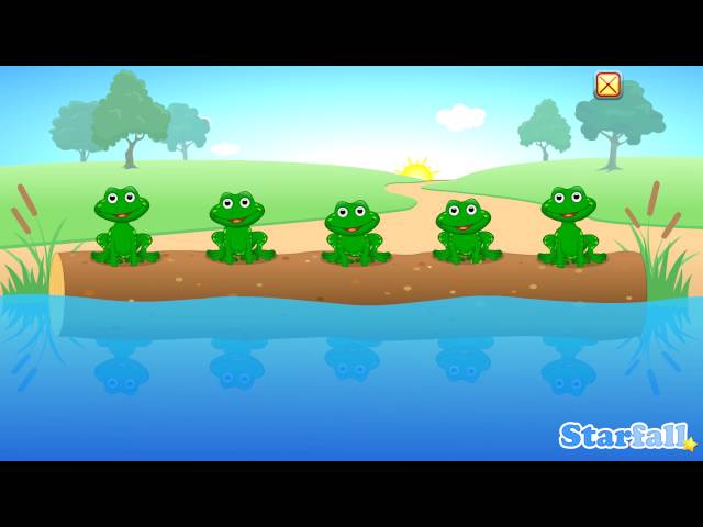 Five Little Speckled Frogs — a Starfall™ Movie from Starfall.com