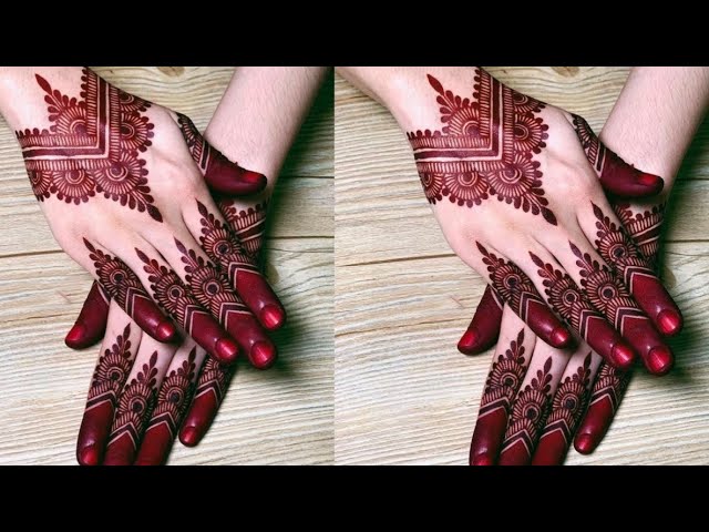 New Simple & Easy Back Hand Mehndi Designs| New Jewellery Mehndi Design| Mehandi Design For Holi |