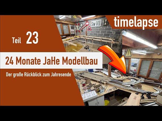 Teil 23 / 2 Jahre Bau unserer Traummodelleisenbahn / Zeitraffer