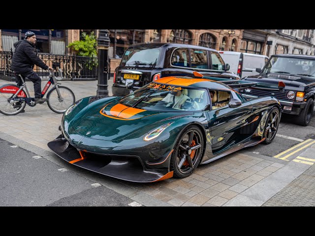 Insane 3M Koenigsegg Jesko terrorizing streets of London