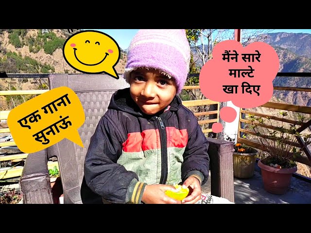 Meethe - meethe maltey hamare pahad ke ll ( pahadi lifestyle vlog ) ll Rajwansh vlogs ll