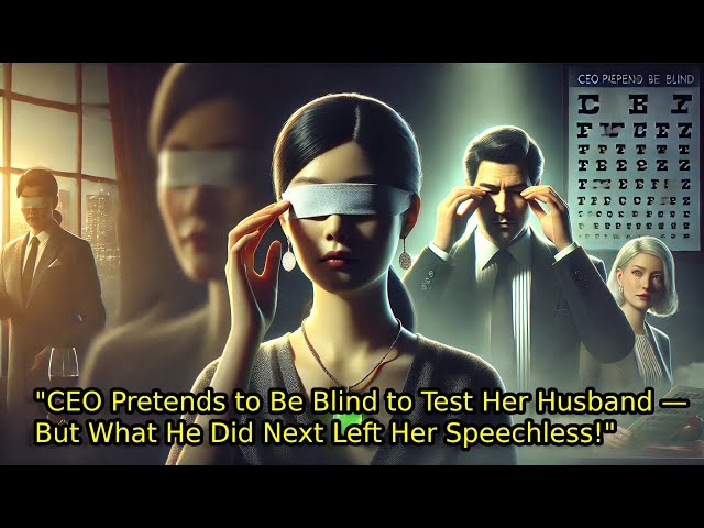 CEO pretends to be blind to test husband but he did this to her