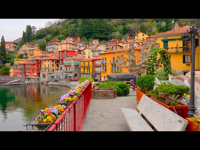 Menaggio Italy - Lakeside Village 4k HDR Walking Tour