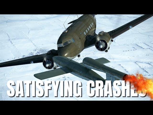 Satisfying Airplane Crashes, Anti Air V-1 & More! V258 | IL-2 Sturmovik Flight Simulator Crashes