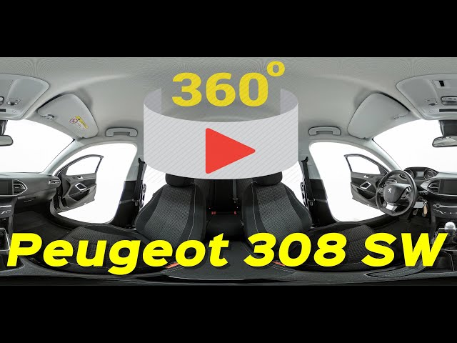 🇫🇷 Peugeot 308SW 1.2 puretech 2015 2016 interior vr 360 video