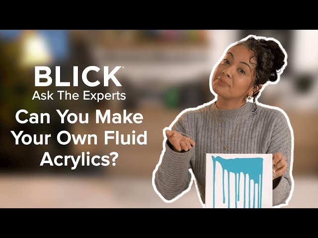 Can You Make Your Own Fluid Acrylic Paint?