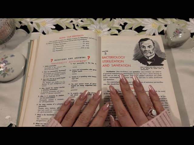 ASMR 1960’s Cosmetology Book Reading | Whisper | Part 2