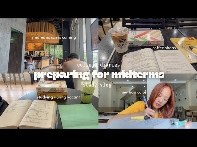 college diaries | prep for midterms szn, balance between acads and going out