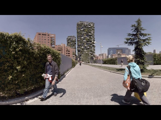 360 video: View of Vertical Forest, Milan, Italy