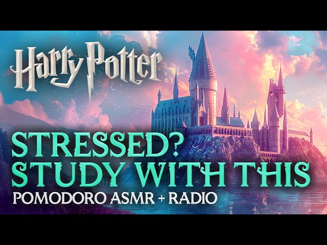 Magic Happens When We Focus ✏️⏱️ Harry Potter Pomodoro, Stress Free Hogwarts ASMR Study Session