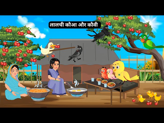 कार्टून | Rano Wala Cartoon |Tuni Chidiya Barish achhi kahani Kauwa Chidiya Wala Cartoon Moral story