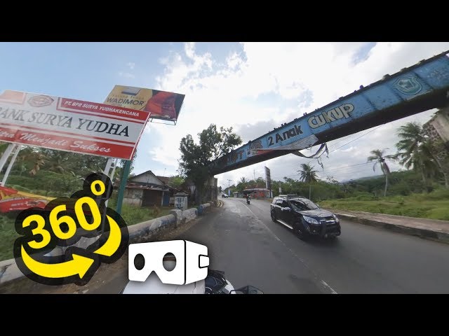 Dari Kalibenda Sigaluh menuju jl Panjaitan Krandegan Banjarnegara | Video 360 Derajat