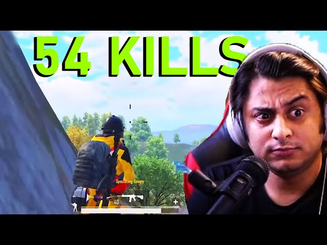 54 KILL WORLD RECORD BGMI HACKER [ Reaction ]