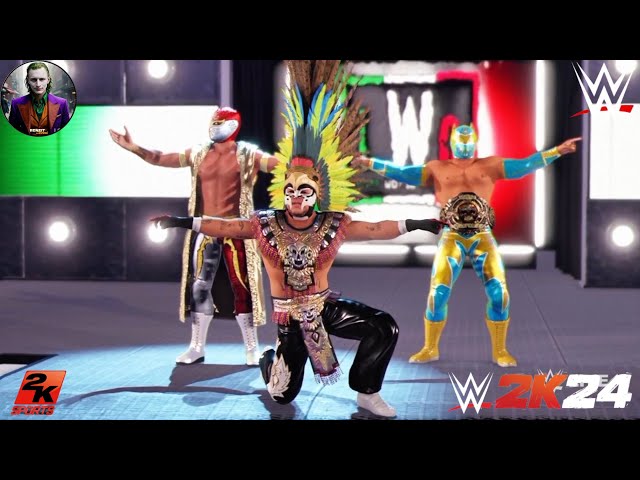 WWE FULL MATCH Rey Mysterio and Mistico and Sin Cara vs Batista and Jey Uso and Dominic Mysterio