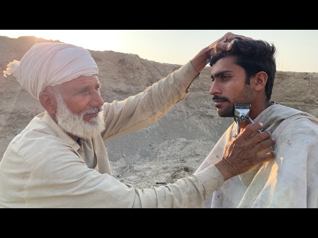 ASMR Amazing Beard Shaving With Zaza Machine But Barber is old (Hasni ASMR)