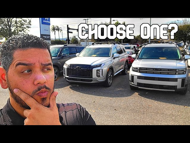 2025 Hyundai Palisade vs. 2025 Hyundai Santa Fe | Full Comparison: Features, Performance & Tech