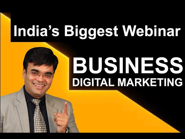 India's Biggest Live Webinar - 28th June 2020  4:00pm - Business Digital Marketing