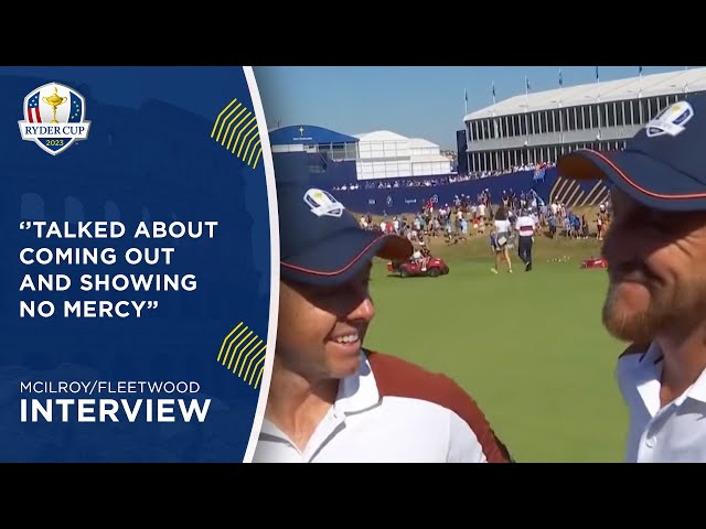 McIlroy/Fleetwood Interview | 2023 Ryder Cup