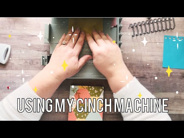 Cinching my glue book! Mini Tutorial ❤️ I love making glue books with my cinch!