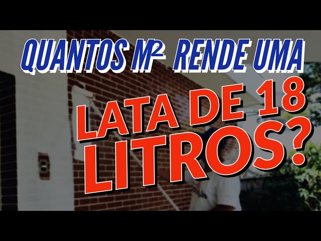 Tinta 18 litros pinta quantos metros quadrados?